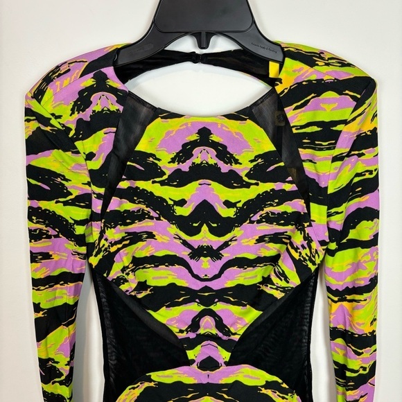 DUNDAS Vega Dress Short in Camo Tiger Size 36 - Picture 5 of 14